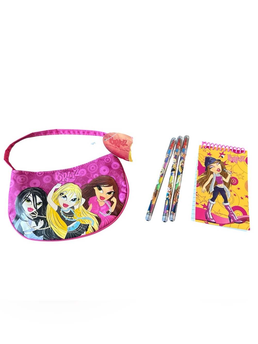 Y2K Bratz Shoulder Bag and Stationery Set